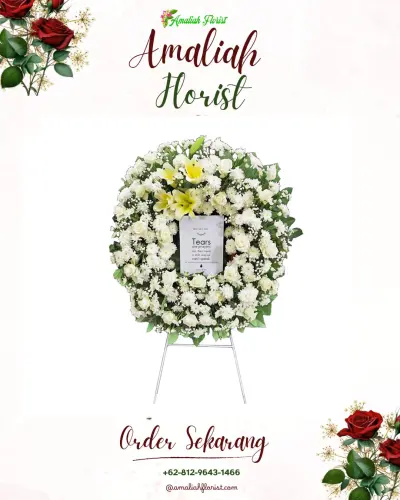 Krans Bunga Duka Cita di Kebutuhduwur